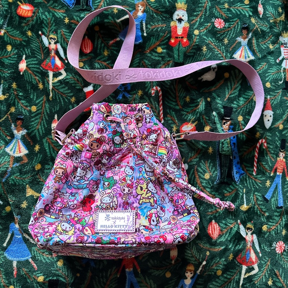 tokidoki x Hello Kitty 50th Anniversary Birthday Bash Bucket Bag